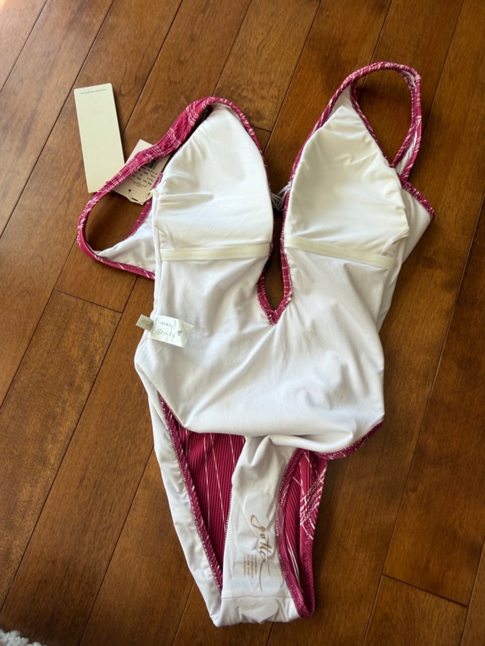 Gottex Berry-Pink Deep V One-Piece Swimsuit - Picture 10 of 12